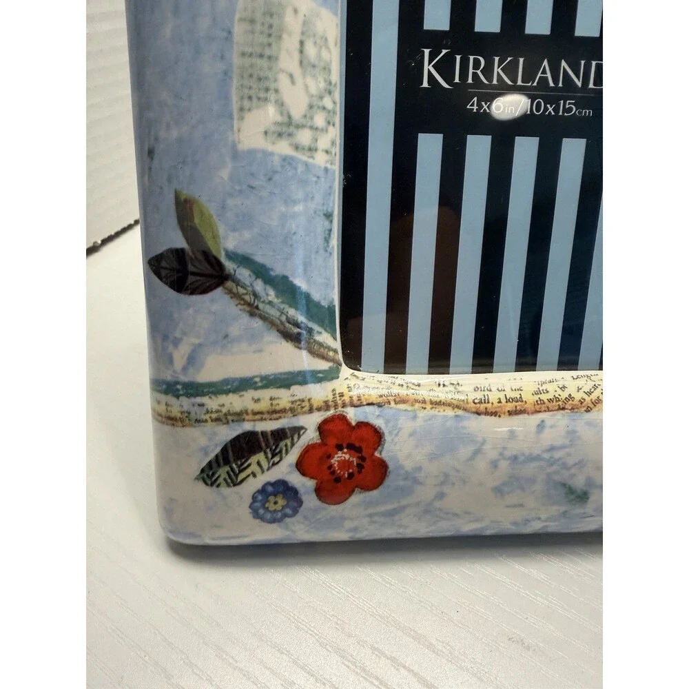 Kirkland’s Boho Southern Barn Owl Ceramic Picture Frame 4x6in/10x15cm